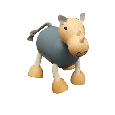 木のシミュレーションの小さい動物のブロックの森林家畜の人形の幼児期のブロック