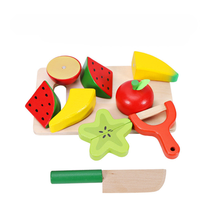 シミュレーションの台所は子供のために教育おもちゃ木のMontessoriのふりをする
