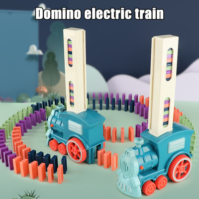 子供の電気木のドミノのブロック自動置く教育DIY
