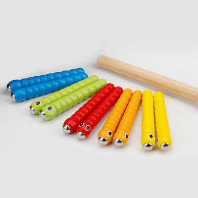 木の虫のつかまえるゲーム5は1木のおもちゃの付属品のMontessoriの教育おもちゃを徐々に引出す