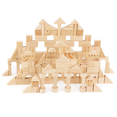ブロックの幼稚園の子供の幼児期の育てる子供のおもちゃを積み重ねるMontessoriの教育の木の穀物