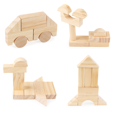 ブロックの幼稚園の子供の幼児期の育てる子供のおもちゃを積み重ねるMontessoriの教育の木の穀物
