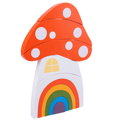 DIY 3Dの木のおもちゃの虹の子供の子供のための大型をブロック