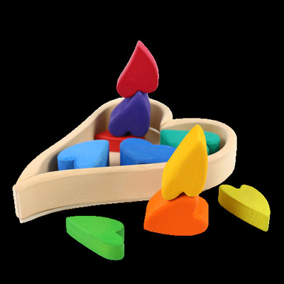 DIY 3Dの木のおもちゃの虹の子供の子供のための大型をブロック