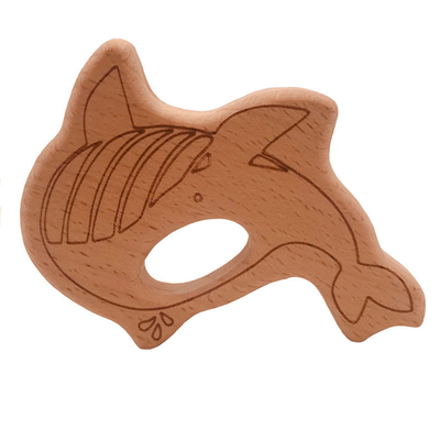 赤ん坊の木のTeethersの食品等級の動物のカメのコアラのクジラのカメの形