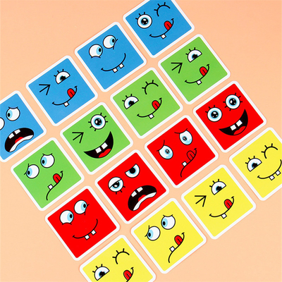 新しいMontessoriの表現の困惑の表面変更の立方体の子供のための教育マッチのおもちゃを学んでいるおもちゃの子供をブロック