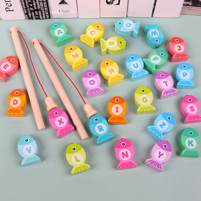 教育子供Montessoriのためのゲームの木の英数字のおもちゃを早く採取する