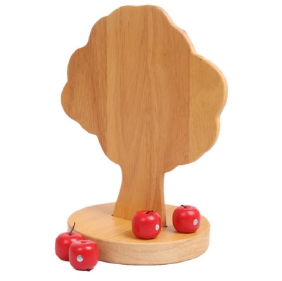 りんごの木の子供のための木のMontessoriの赤ん坊のおもちゃは教育フルーツを選ぶ