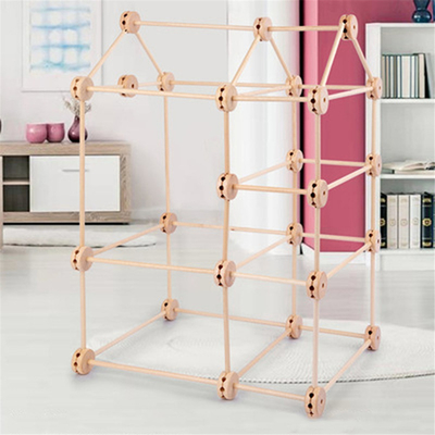 3D構造物の城砦木のBulidingは教育Montessoriを集めるためにDiyを妨げる