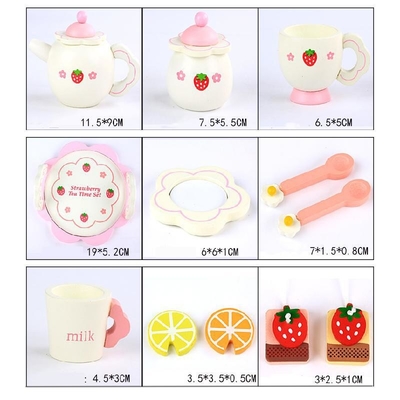 レモン シミュレーションの台所木セットの創造的で白い午後のお茶
