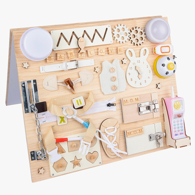 幼児のためのMontessori早い教育DIYのハンドメイドの使用中板木のおもちゃ