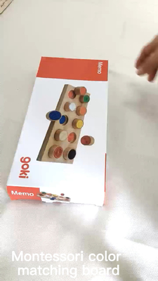 Montessoriの感覚的な/蝕知の赤ん坊色の記憶一致の接触を補助教材