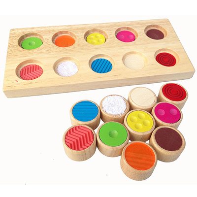 Montessoriの感覚的な/蝕知の赤ん坊色の記憶一致の接触を補助教材