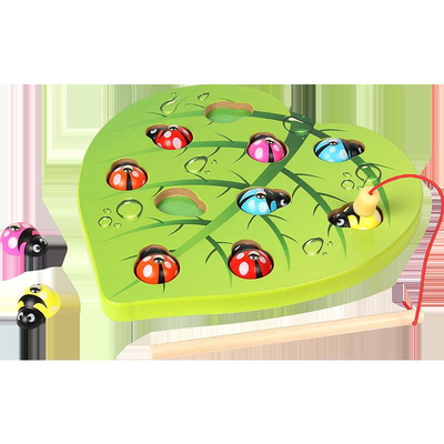 子供の教育木磁気スポーツ フィッシングのおもちゃのゲーム