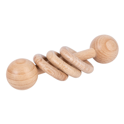 Montessoriの幼児のためにつかむ木の立方体の卵の球のコップの練習を教育用具