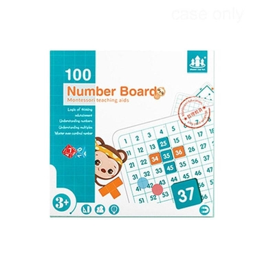 百の板のMontessoriの数学考える補助教材の第1に100