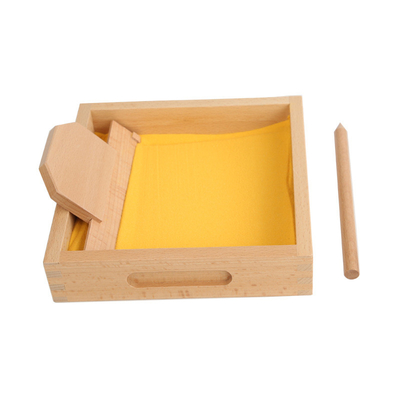 教育おもちゃを教える砂絵画箱のMontessoriのスピーチ