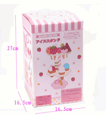 シミュレーションの磁気アイス クリームの木のおもちゃは演劇の台所食糧のふりをする